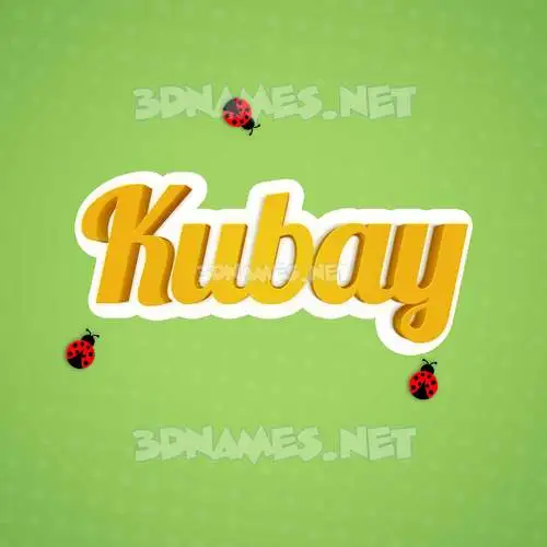kubay in Ladybugs style - 3D name wallpaper kubay in Ladybugs style - 3D name wallpaper