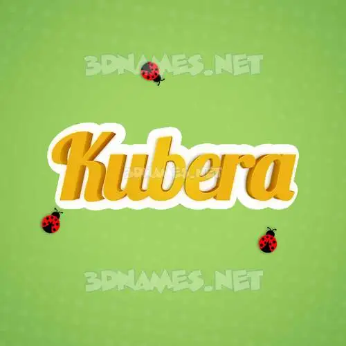 kubera in Ladybugs style - 3D name wallpaper