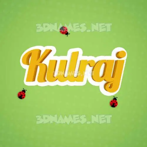kulraj in Ladybugs style - 3D name wallpaper