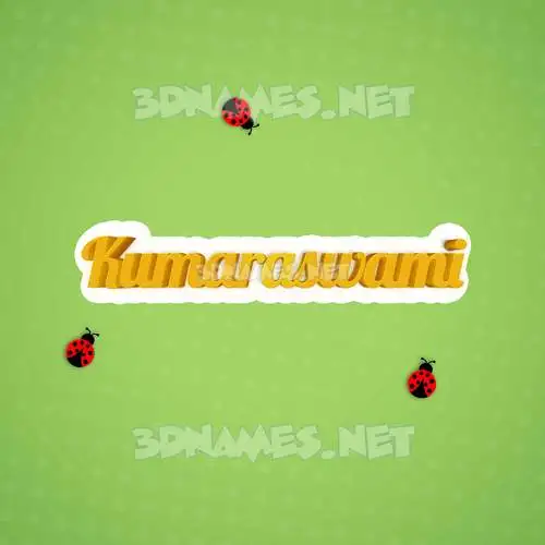 kumaraswami in Ladybugs style - 3D name wallpaper kumaraswami in Ladybugs style - 3D name wallpaper