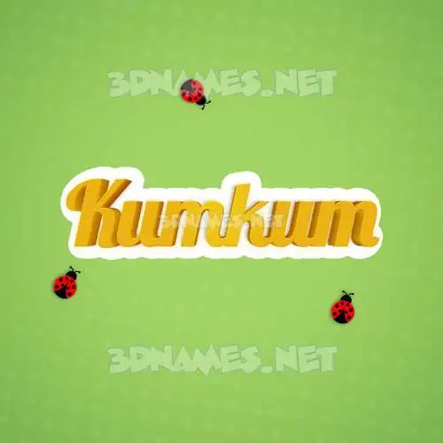 kumkum in Ladybugs style - 3D name wallpaper kumkum in Ladybugs style - 3D name wallpaper