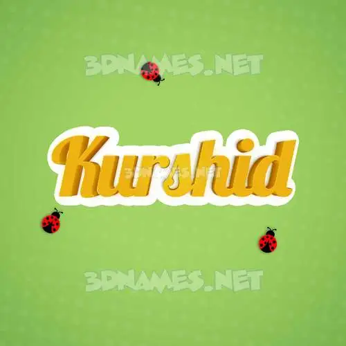 kurshid in Ladybugs style - 3D name wallpaper kurshid in Ladybugs style - 3D name wallpaper