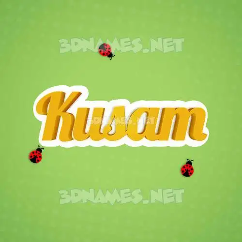 kusam in Ladybugs style - 3D name wallpaper kusam in Ladybugs style - 3D name wallpaper