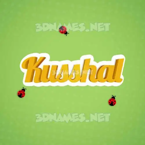 kusshal in Ladybugs style - 3D name wallpaper kusshal in Ladybugs style - 3D name wallpaper