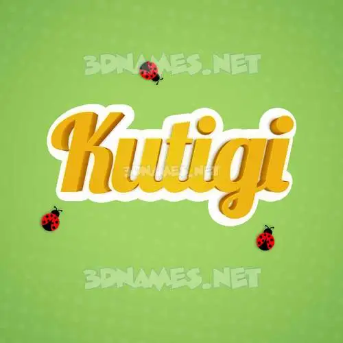 kutigi in Ladybugs style - 3D name wallpaper kutigi in Ladybugs style - 3D name wallpaper