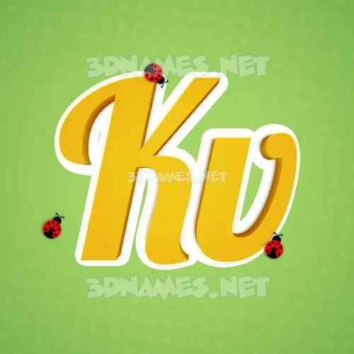 kv in Ladybugs style - 3D name wallpaper kv in Ladybugs style - 3D name wallpaper