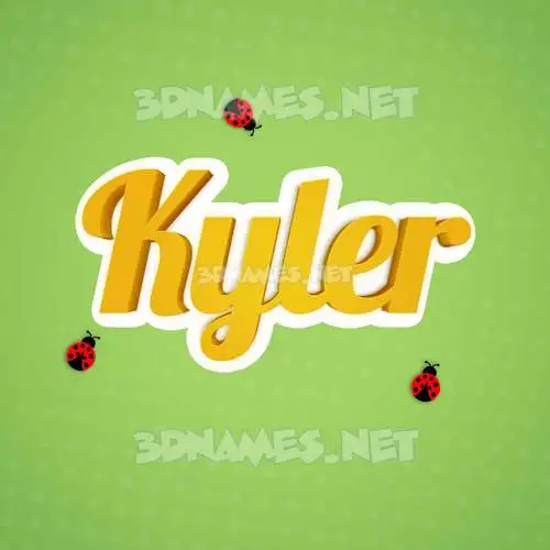 kyler in Ladybugs style - 3D name wallpaper kyler in Ladybugs style - 3D name wallpaper