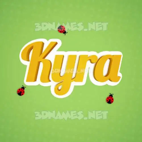 kyra in Ladybugs style - 3D name wallpaper kyra in Ladybugs style - 3D name wallpaper