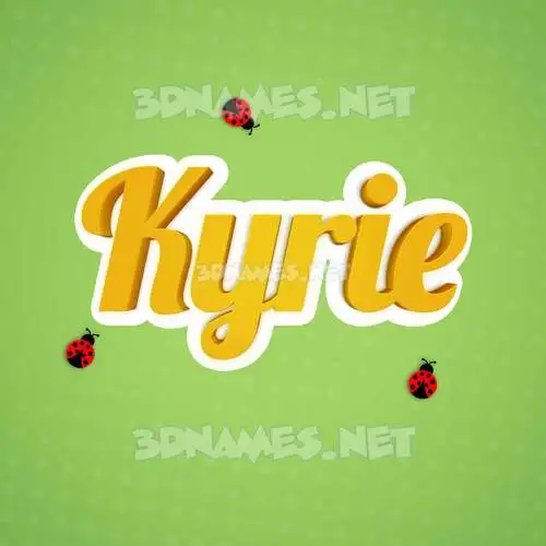 kyrie in Ladybugs style - 3D name wallpaper kyrie in Ladybugs style - 3D name wallpaper