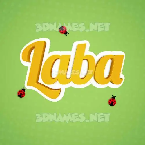 laba in Ladybugs style - 3D name wallpaper laba in Ladybugs style - 3D name wallpaper