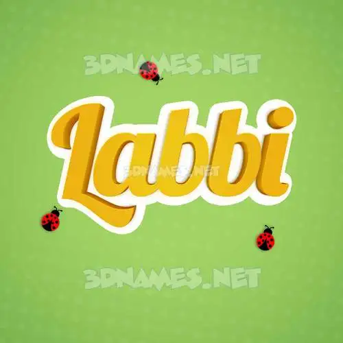 labbi in Ladybugs style - 3D name wallpaper labbi in Ladybugs style - 3D name wallpaper