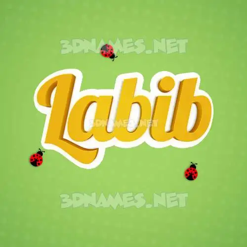 labib in Ladybugs style - 3D name wallpaper labib in Ladybugs style - 3D name wallpaper