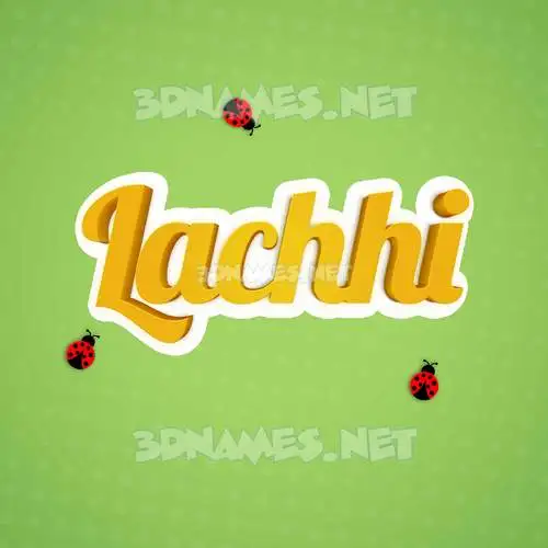 lachhi in Ladybugs style - 3D name wallpaper lachhi in Ladybugs style - 3D name wallpaper