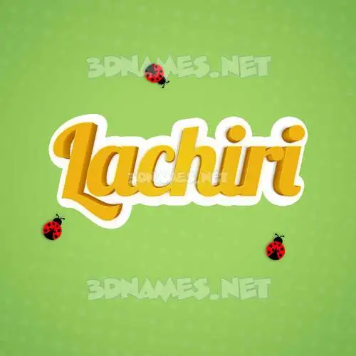 lachiri in Ladybugs style - 3D name wallpaper lachiri in Ladybugs style - 3D name wallpaper
