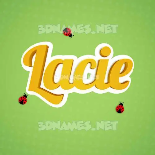 lacie in Ladybugs style - 3D name wallpaper lacie in Ladybugs style - 3D name wallpaper