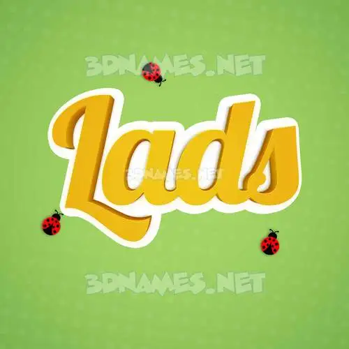lads in Ladybugs style - 3D name wallpaper