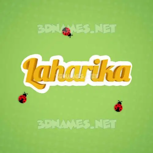 laharika in Ladybugs style - 3D name wallpaper laharika in Ladybugs style - 3D name wallpaper