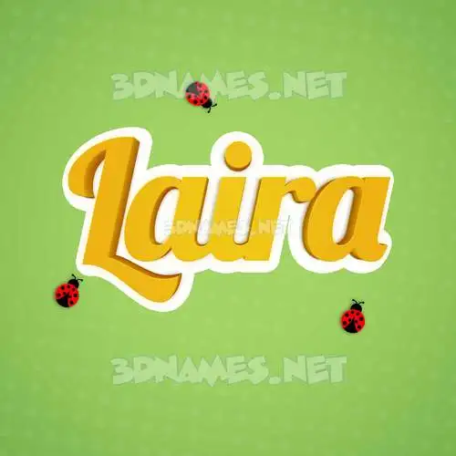 laira in Ladybugs style - 3D name wallpaper laira in Ladybugs style - 3D name wallpaper