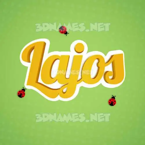 lajos in Ladybugs style - 3D name wallpaper lajos in Ladybugs style - 3D name wallpaper