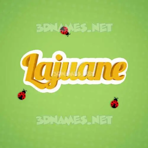 lajuane in Ladybugs style - 3D name wallpaper lajuane in Ladybugs style - 3D name wallpaper