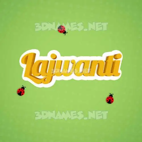 lajwanti in Ladybugs style - 3D name wallpaper lajwanti in Ladybugs style - 3D name wallpaper