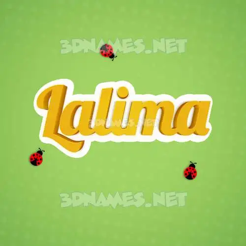 lalima in Ladybugs style - 3D name wallpaper lalima in Ladybugs style - 3D name wallpaper
