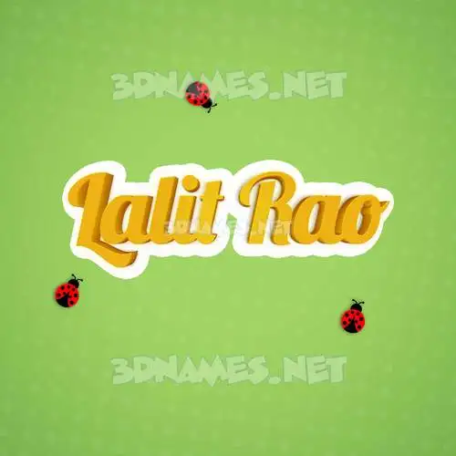 lalit rao in Ladybugs style - 3D name wallpaper lalit rao in Ladybugs style - 3D name wallpaper