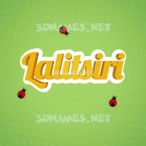 lalitsiri in Ladybugs style - 3D name wallpaper lalitsiri in Ladybugs style - 3D name wallpaper