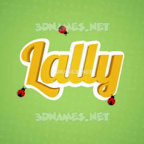 lally in Ladybugs style - 3D name wallpaper lally in Ladybugs style - 3D name wallpaper