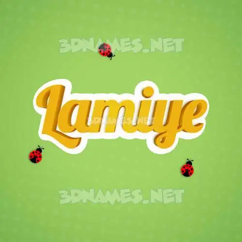 lamiye in Ladybugs style - 3D name wallpaper lamiye in Ladybugs style - 3D name wallpaper