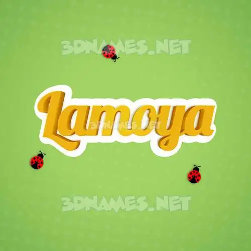 lamoya in Ladybugs style - 3D name wallpaper lamoya in Ladybugs style - 3D name wallpaper