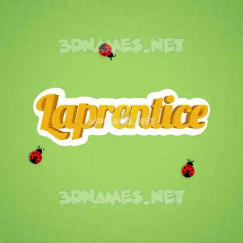 laprentice in Ladybugs style - 3D name wallpaper