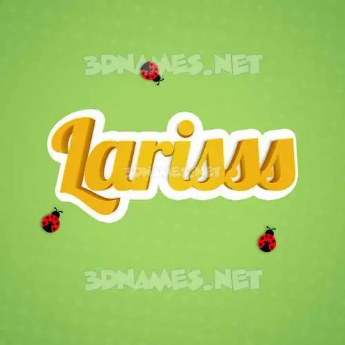 larisss in Ladybugs style - 3D name wallpaper larisss in Ladybugs style - 3D name wallpaper
