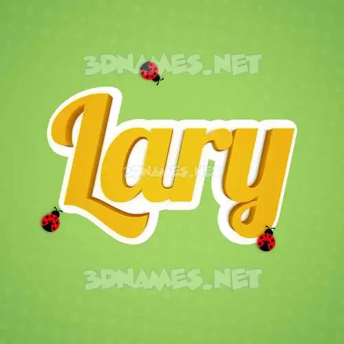 lary in Ladybugs style - 3D name wallpaper lary in Ladybugs style - 3D name wallpaper