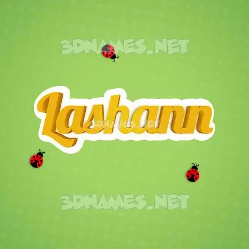 lashann in Ladybugs style - 3D name wallpaper lashann in Ladybugs style - 3D name wallpaper