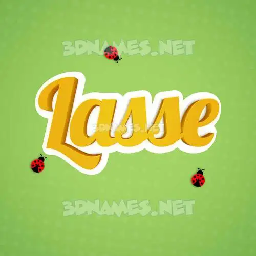lasse in Ladybugs style - 3D name wallpaper lasse in Ladybugs style - 3D name wallpaper