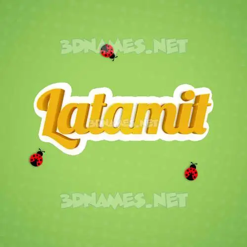 latamit in Ladybugs style - 3D name wallpaper latamit in Ladybugs style - 3D name wallpaper
