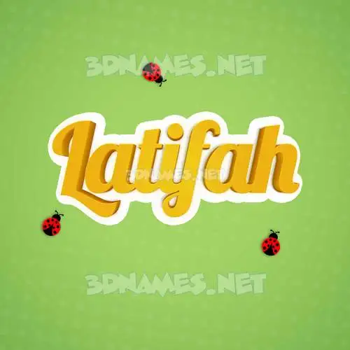 latifah in Ladybugs style - 3D name wallpaper latifah in Ladybugs style - 3D name wallpaper