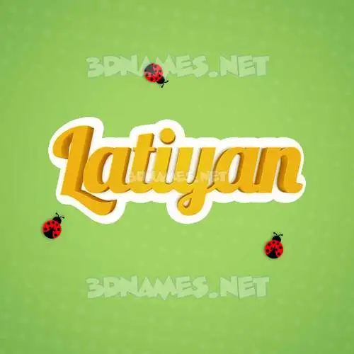 latiyan in Ladybugs style - 3D name wallpaper latiyan in Ladybugs style - 3D name wallpaper