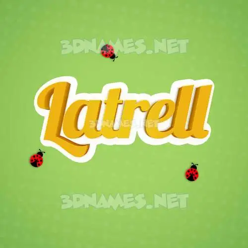 latrell in Ladybugs style - 3D name wallpaper latrell in Ladybugs style - 3D name wallpaper