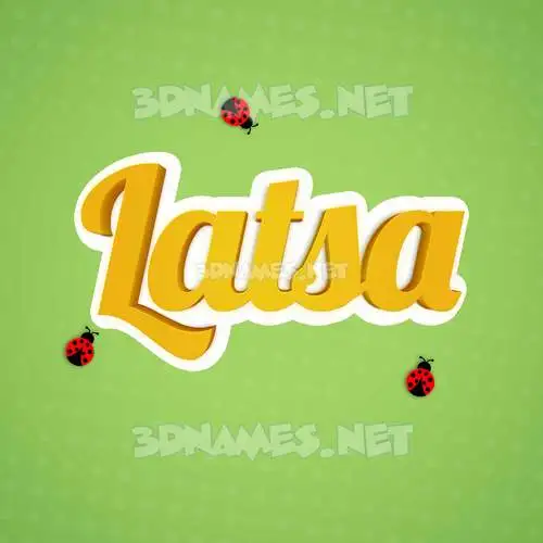 latsa in Ladybugs style - 3D name wallpaper latsa in Ladybugs style - 3D name wallpaper
