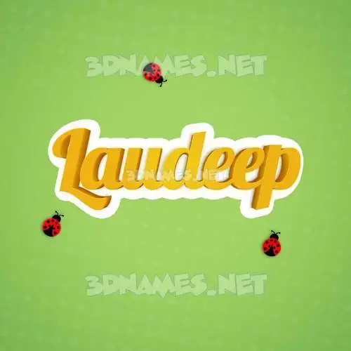 laudeep in Ladybugs style - 3D name wallpaper laudeep in Ladybugs style - 3D name wallpaper