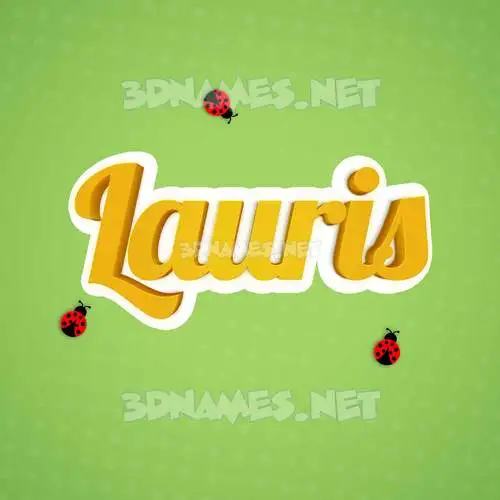 lauris in Ladybugs style - 3D name wallpaper lauris in Ladybugs style - 3D name wallpaper