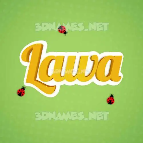 lawa in Ladybugs style - 3D name wallpaper lawa in Ladybugs style - 3D name wallpaper