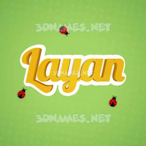 layan in Ladybugs style - 3D name wallpaper layan in Ladybugs style - 3D name wallpaper