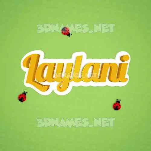 laylani in Ladybugs style - 3D name wallpaper laylani in Ladybugs style - 3D name wallpaper