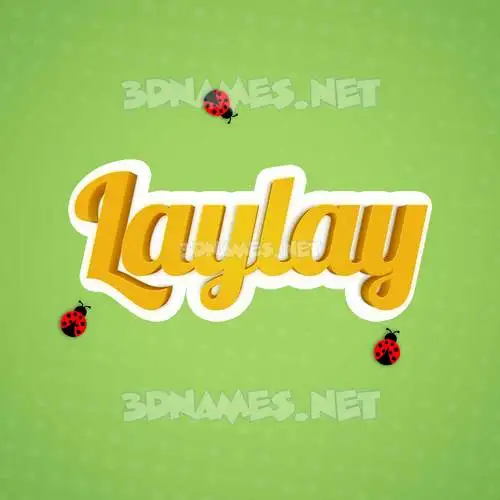 laylay in Ladybugs style - 3D name wallpaper laylay in Ladybugs style - 3D name wallpaper