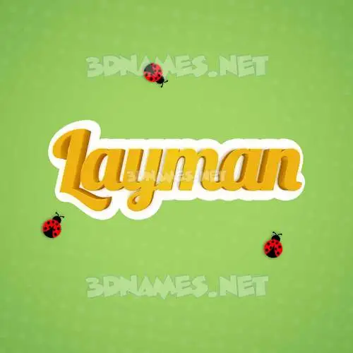 layman in Ladybugs style - 3D name wallpaper layman in Ladybugs style - 3D name wallpaper