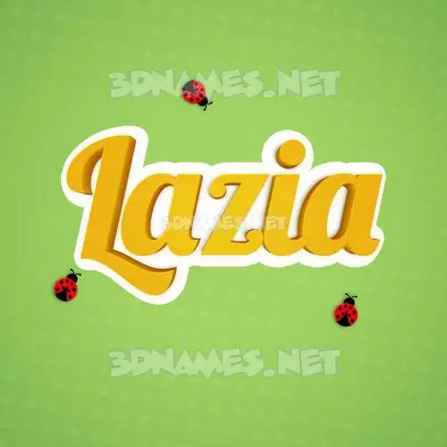 lazia in Ladybugs style - 3D name wallpaper