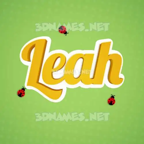 leah in Ladybugs style - 3D name wallpaper leah in Ladybugs style - 3D name wallpaper